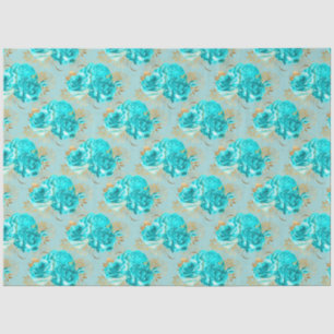 Design der Aqua- und Gold-Serie 16 Seidenpapier