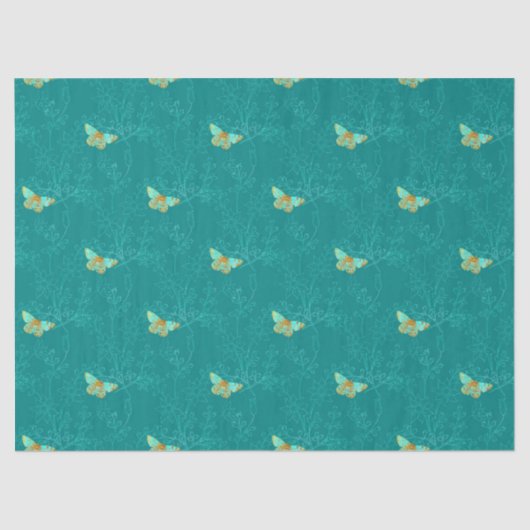 Design der Aqua- und Gold-Serie 3 Seidenpapier (Vorderseite)