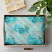 Design der Aqua- und Gold-Serie 4 Seidenpapier (Geschenk)