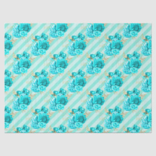 Design der Aqua- und Gold-Serie 4 Seidenpapier