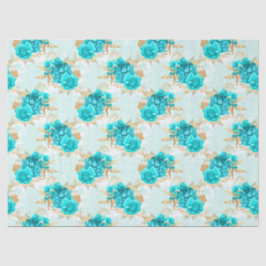 Design der Aqua- und Gold-Serie 5 Seidenpapier