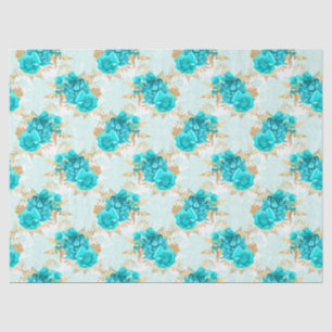 Design der Aqua- und Gold-Serie 5 Seidenpapier