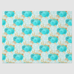 Design der Aqua- und Gold-Serie 6 Seidenpapier