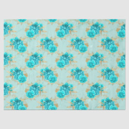 Design der Aqua- und Gold-Serie 7 Seidenpapier