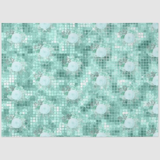 Design der Aqua- und Silver-Serie 12 Seidenpapier (Vorderseite)