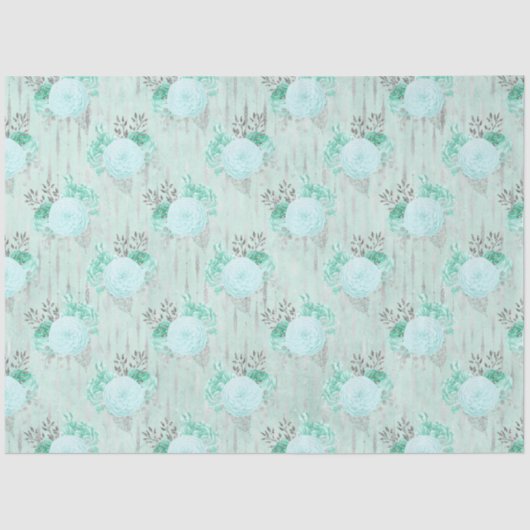 Design der Aqua- und Silver-Serie 1 Seidenpapier (Vorderseite)