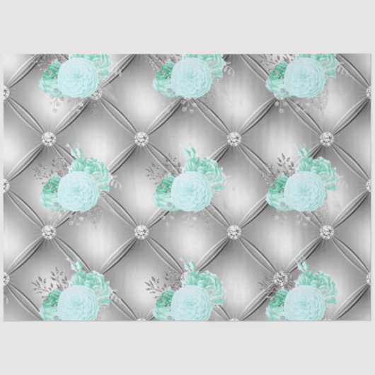 Design der Aqua- und Silver-Serie 2 Seidenpapier (Vorderseite)