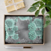 Design der Aqua- und Silver-Serie 4 Seidenpapier (Geschenk)