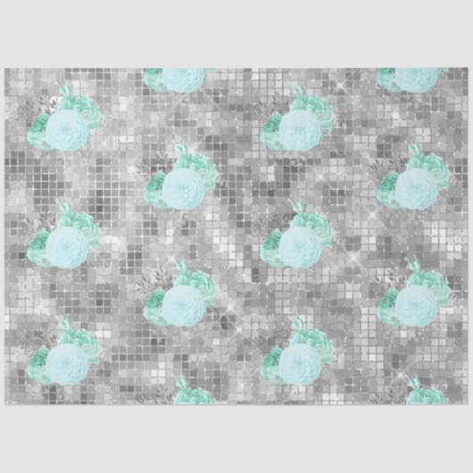 Design der Aqua- und Silver-Serie 8 Seidenpapier (Vorderseite)