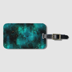 Design der Aquamarinen Galaxy-Serie 1 Gepäckanhänger