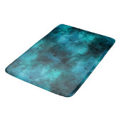 Design der Aquamarinen Galaxy-Serie 7 Badematte (Schrägansicht)