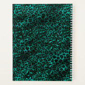 Design der aquamarinen und Gold Leopard-Serie 5 Planer (Rückseite)