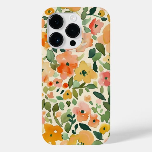 Design der Aquarell-Blume Case-Mate iPhone Hülle (Rückseite)