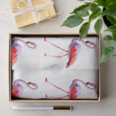 Design der Aquarell-Flamingo-Serie 4 Seidenpapier (Geschenk)