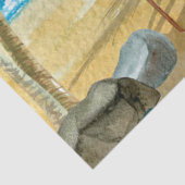 Design der Aquarellbilder der Serie 4 Seidenpapier (Ausschnitt)