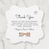Design der Aquarellfarben | Business Hang Tag Geschenkanhänger (Rückseite)