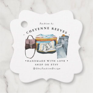 Design der Aquarellfarben Business Hang Tag Geschenkanhänger