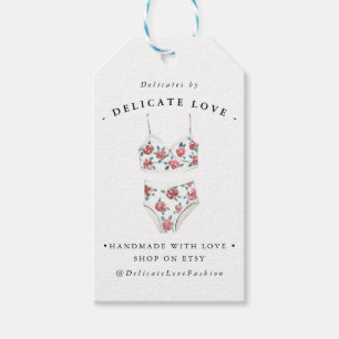 Design der Aquarellfarben Business Hang Tag Geschenkanhänger