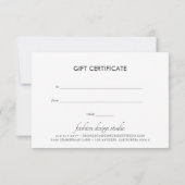 Design der Aquarellfarben | Geschenkgutschein (Rückseite)