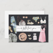 Design der Aquarellfarben | Geschenkgutschein (Vorne/Hinten)