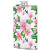 Design der Aquarellorchideen 12 Flachmann (Links)