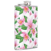 Design der Aquarellorchideen 12 Flachmann (Rechts)