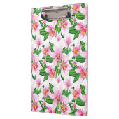 Design der Aquarellorchideen 12 Klemmbrett (Links)