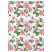 Design der Aquarellorchideen 12 Klemmbrett (Rückseite)