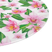 Design der Aquarellorchideen 12 Schneidebrett (Ecke)