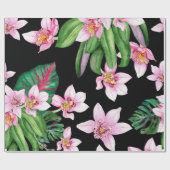 Design der Aquarellorchideen 27 Geschenkpapier (Flach)