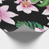 Design der Aquarellorchideen 27 Geschenkpapier (Ecke)