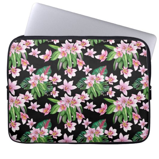 Design der Aquarellorchideen 27 Laptopschutzhülle (Vorderseite)