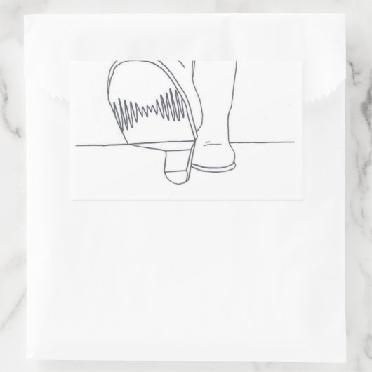 Design der arktischen Affen Rechteckiger Aufkleber (Tasche)