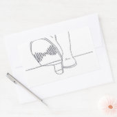 Design der arktischen Affen Rechteckiger Aufkleber (Umschlag)