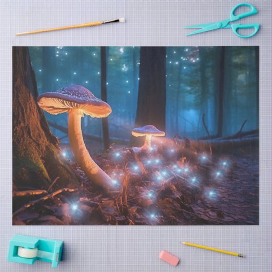 Design der ätherischen Mushroom-Serie 12 Seidenpapier (Basteln)