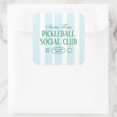 Design der Aufkleber für das Gastgeschenk grün und (Tasche)