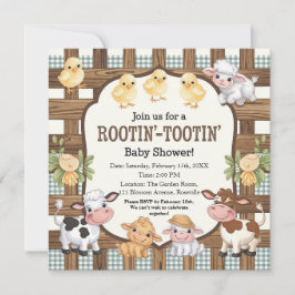 Design der Babydusche für den landwirtschaftlichen Einladung