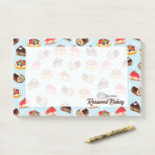 Design der Bäckerei Post-it Klebezettel (Auf Schreibtisch)