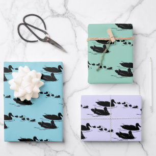Design der Badewannen Geschenkpapier Set