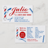 Design der Barber Business Card (individuell einst Visitenkarte (Vorne/Hinten)