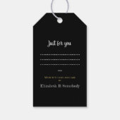 Design der Bärenkünstler - Handgefertigte Nähte Geschenkanhänger (Rückseite)