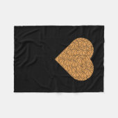 Design der Basketball-Herz-Liebe Fleecedecke (Vorderseite (Horizontal))