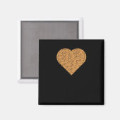 Design der Basketball-Herz-Liebe Magnet (Vorderseite/Rückseite)