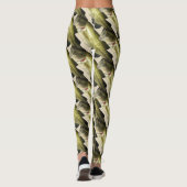 Design der Bass Fishing-Muster für Frauen Leggings (Rückseite)