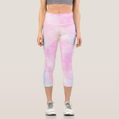 Design der bemalten Galaxy-Serie 13  Capri Leggings (Vorderseite)