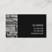 Design der beruflichen Stone-Mauerwerk-Visitenkart Visitenkarte (Rückseite)