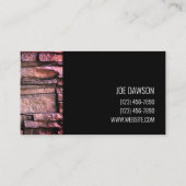 Design der beruflichen Stone-Mauerwerk-Visitenkart Visitenkarte (Rückseite)