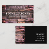 Design der beruflichen Stone-Mauerwerk-Visitenkart Visitenkarte (Vorne/Hinten)