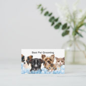 Design der besten Pet Grooming Cards Terminkarte (Stehend Vorderseite)