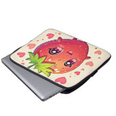 Design der bezaubernden Strawberry-Liebe Laptopschutzhülle (Vorne Knopf)